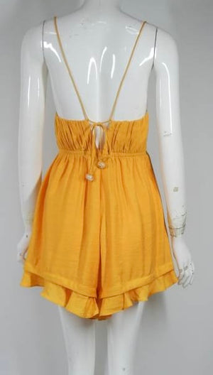 Baby Doll Playsuit in Yellow