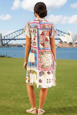 Polly Button Down Shirt Dress