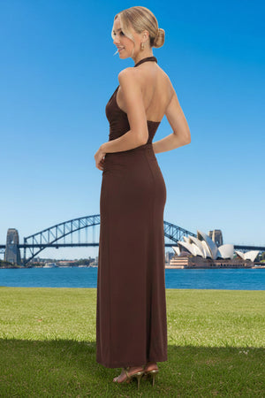 Stella Halter-neck Midi Cocktail Dress