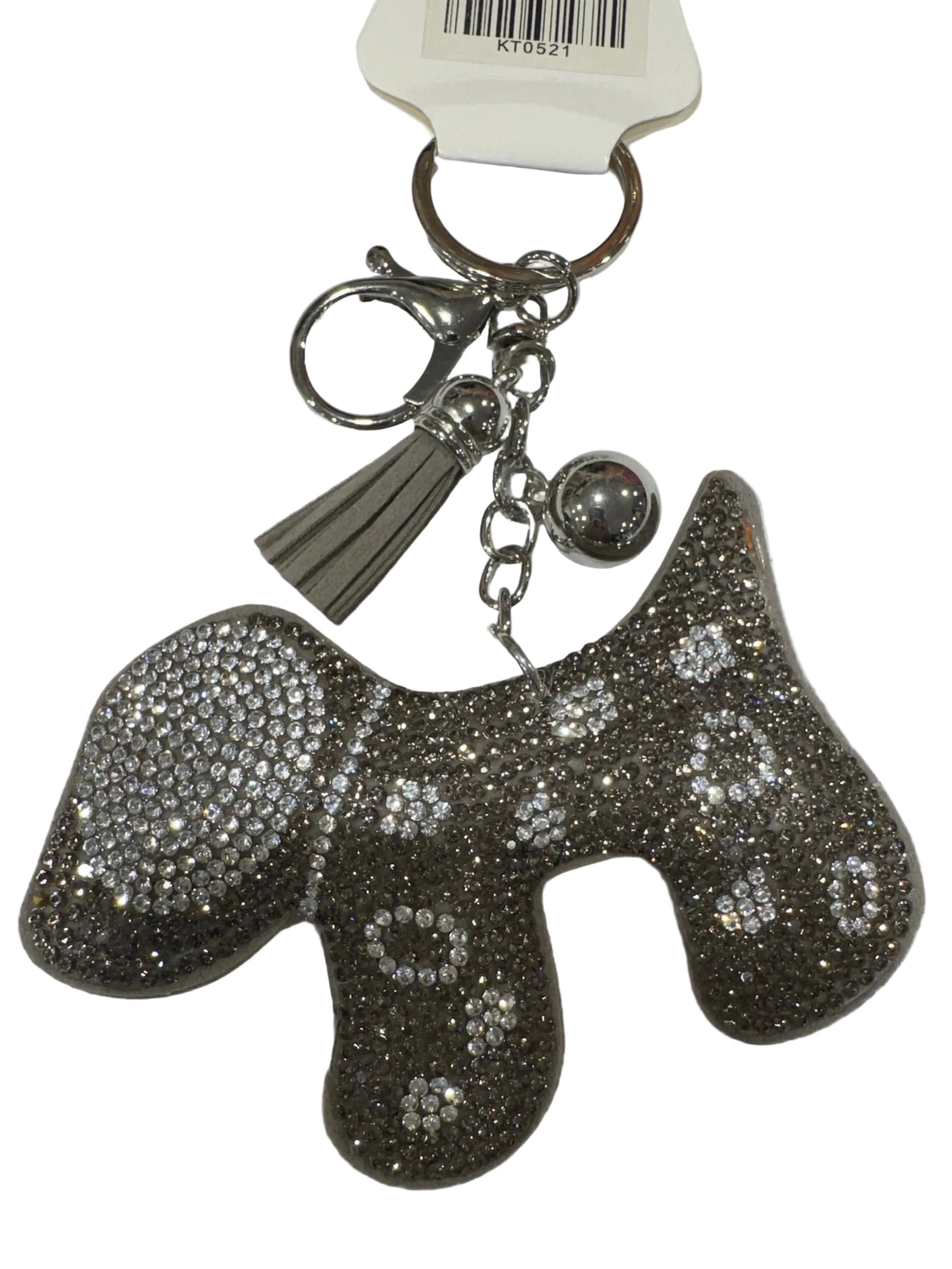 Doggy Rhinestone Keychain