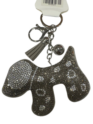 Doggy Rhinestone Keychain