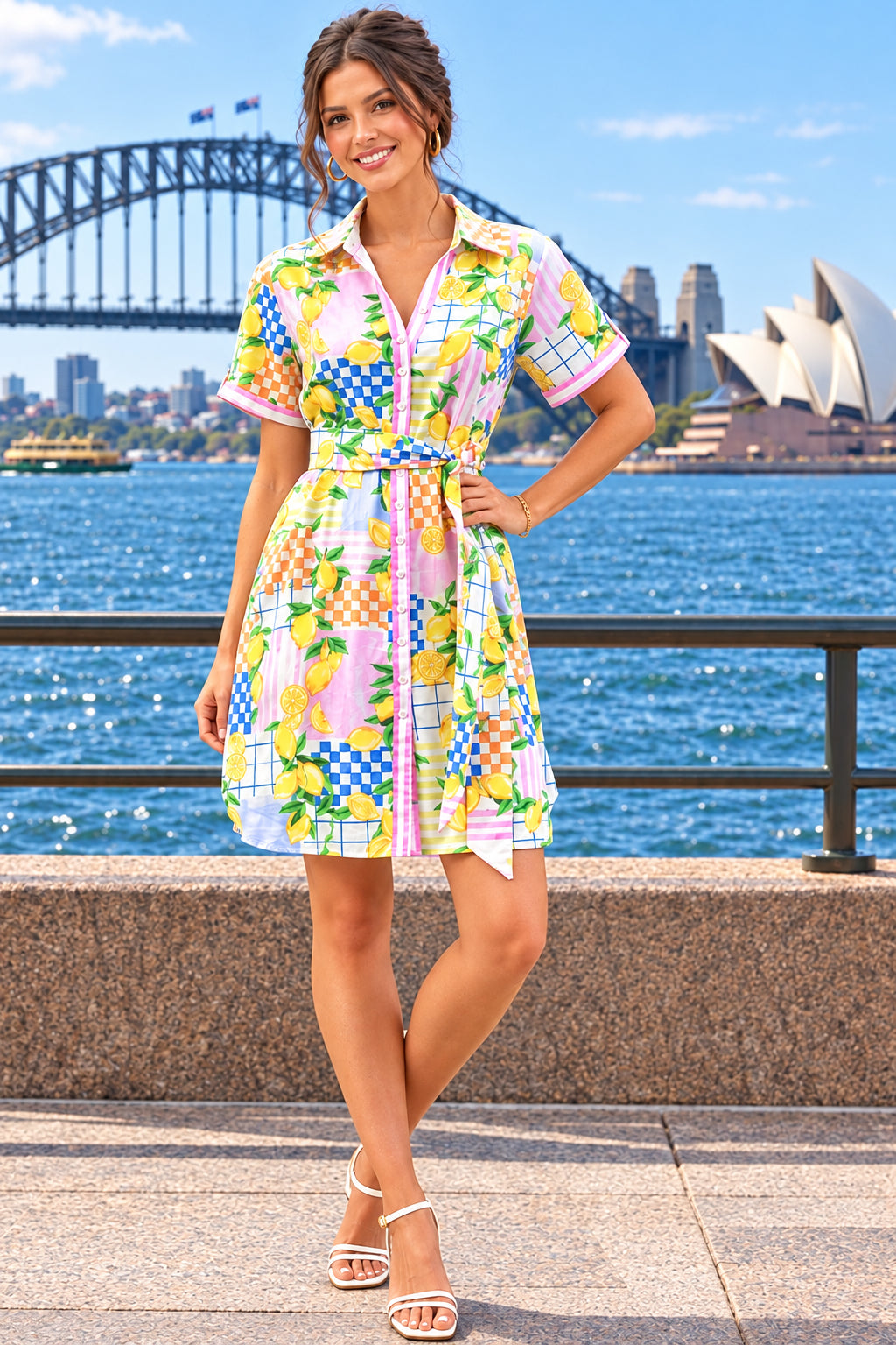 Kathy Button Down Shirt Dress