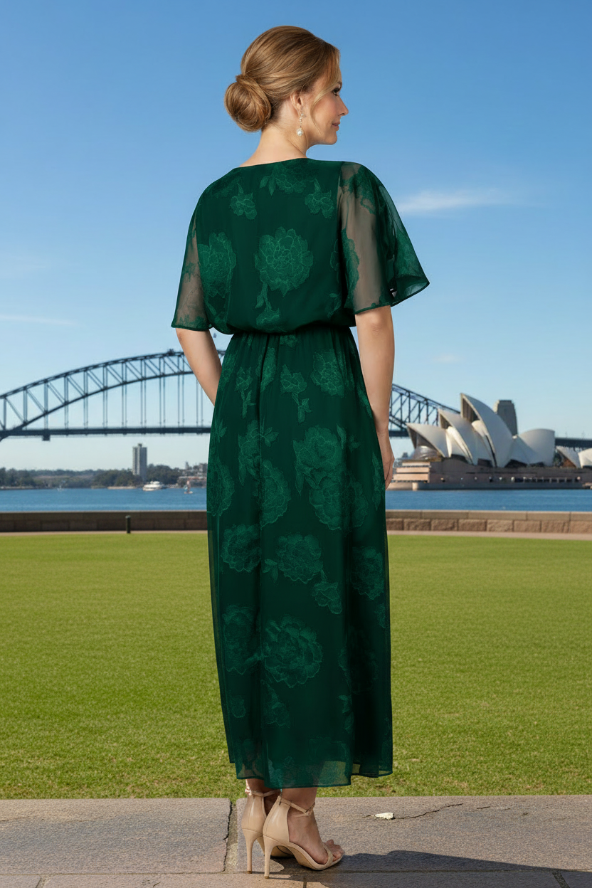 Jane Cocktail Dress in Green