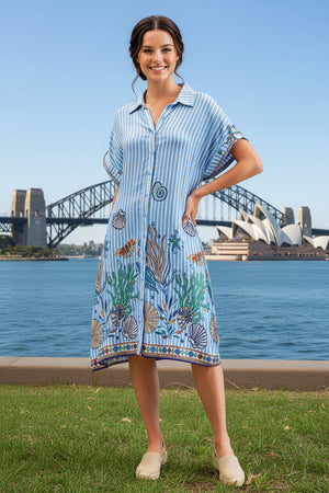 Priscilla Button Down Shirt Dress