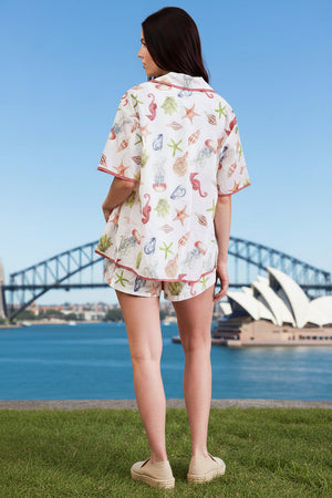 Michelle Seashell Short Sleeve Shirt