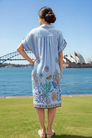 Priscilla Button Down Shirt Dress