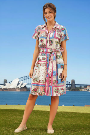 Polly Button Down Shirt Dress