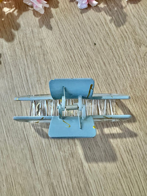 Rectangle Claw Hair Clip in Light blue