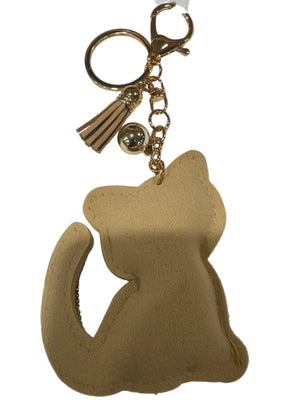 Cat Rhinestone Keychain