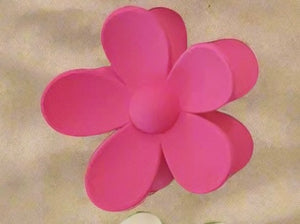 Daisy Claw Hair Clip fuschia