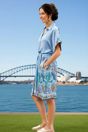 Priscilla Button Down Shirt Dress