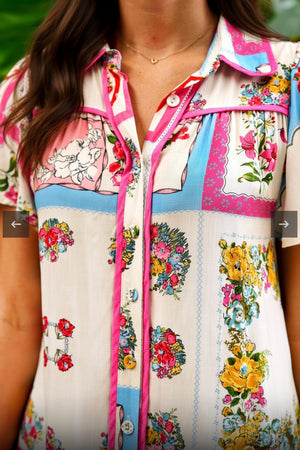 Polly Button Down Shirt Dress