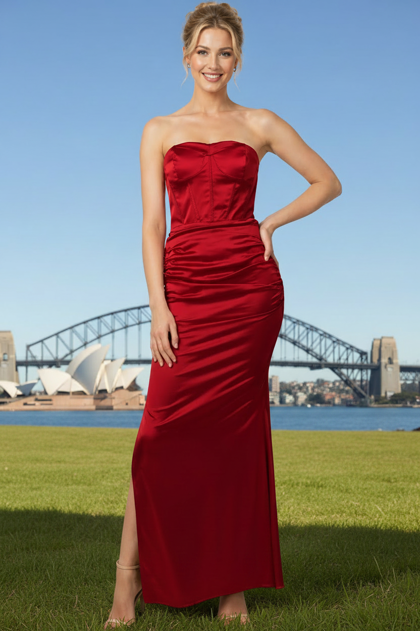 Selena Strapless Corset Formal Dress