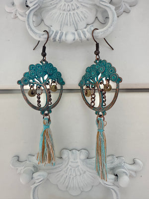 Boho Earrings, Style 5 Tree of Life