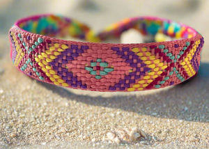 Boho Woven Friendship Bracelet Pattern 1