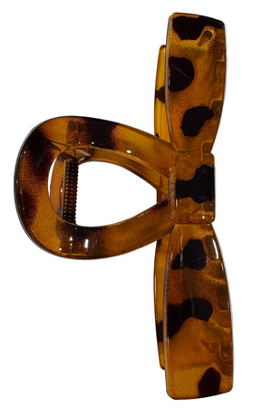 Tortoiseshell hair clip on a white background