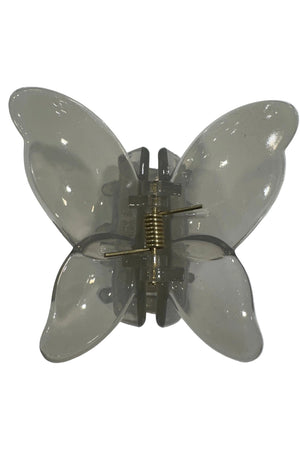 Butterfly Claw Hair Clip, grey
