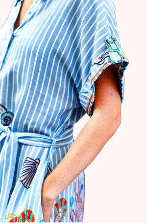 Priscilla Button Down Shirt Dress