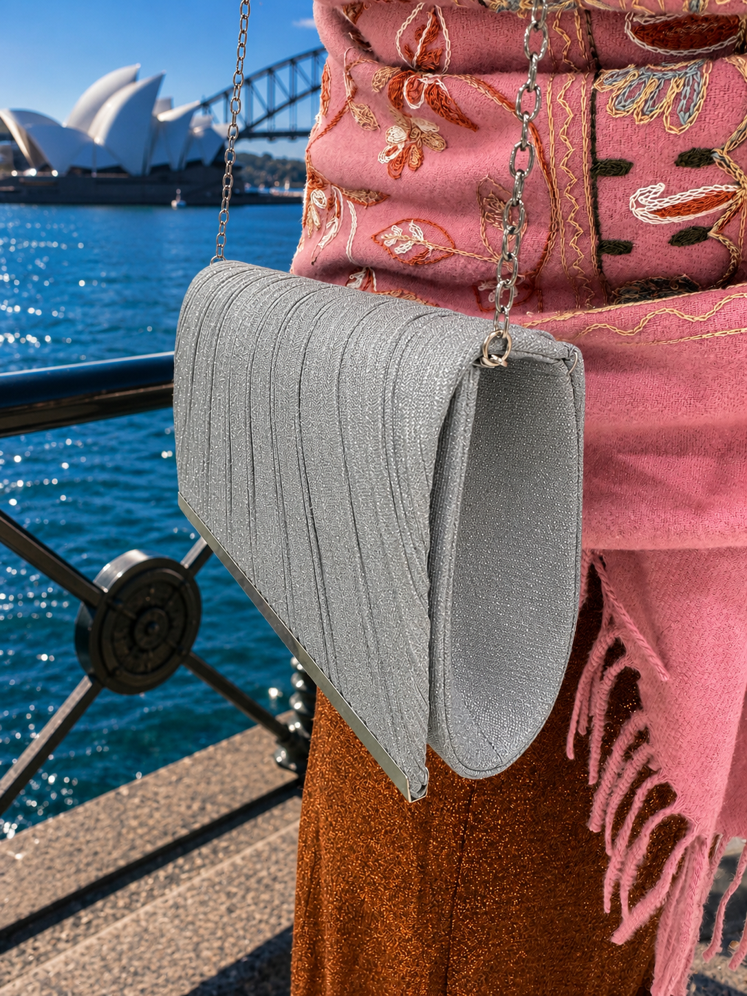 Glittery Clutch Bag