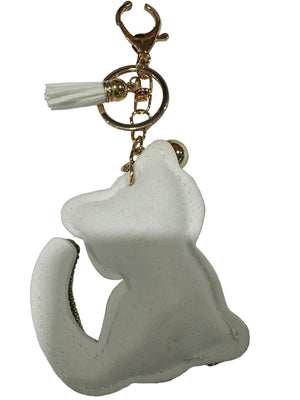 Cat Rhinestone Keychain