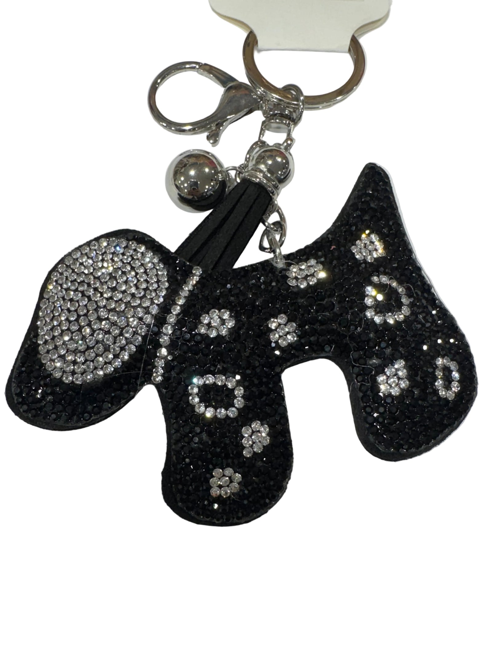 Doggy Rhinestone Keychain