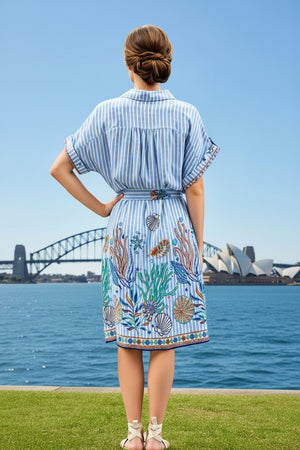Priscilla Button Down Shirt Dress