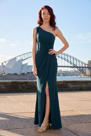 Sara One Shoulder Evening Gown