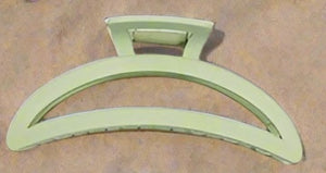 Crescent Moon Hair Clip lime green