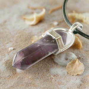 Gemstone Pendant Necklace Amethyst