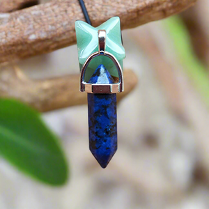 Gemstone Pendant Necklace Lapis