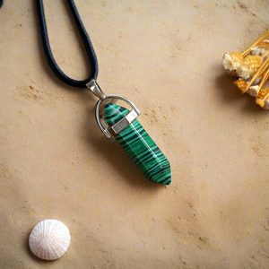 Gemstone Pendant Necklace Malachite