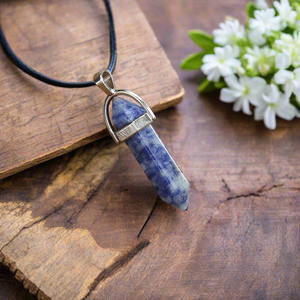 Gemstone Pendant Necklace Sodalite