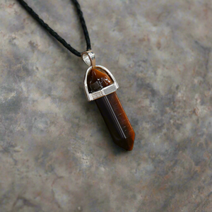 Gemstone Pendant Necklaces Tiger Eyes