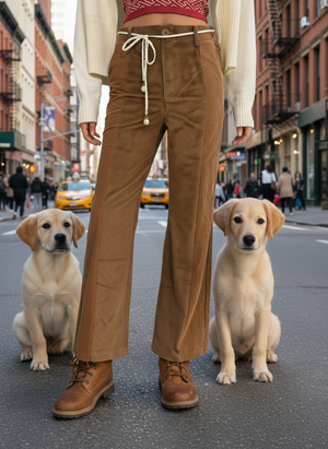 Corduroy Pants in Brown