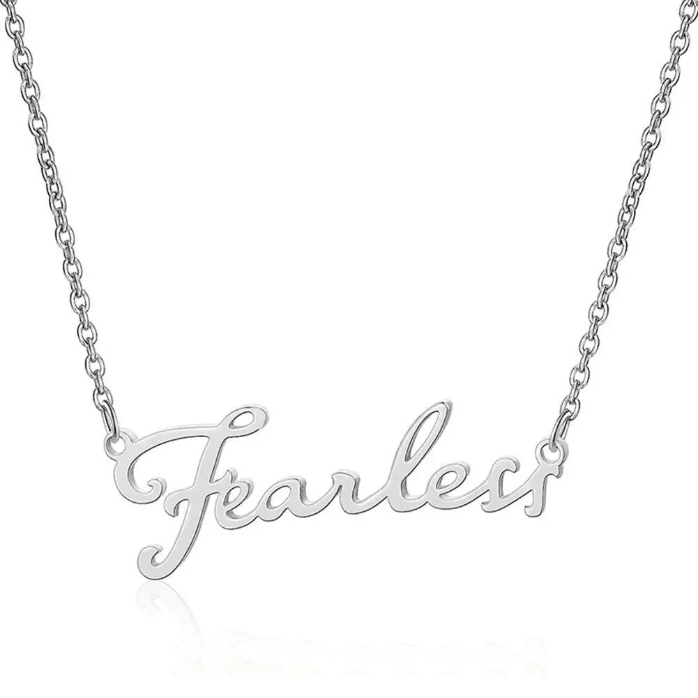 Taylor Swift Fearless Necklace Silver