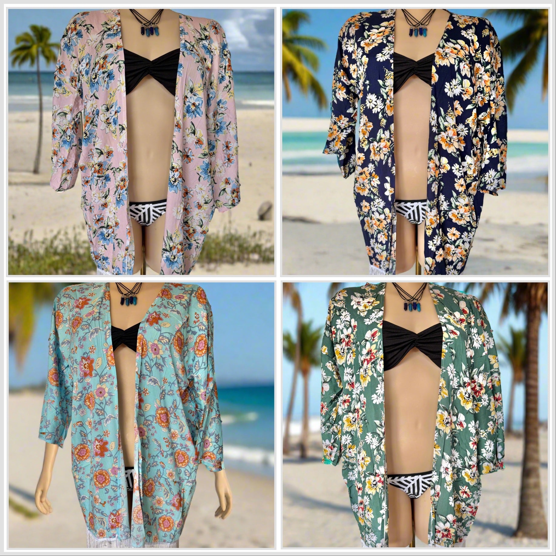 Kimono Beach Cover-up in various Colours