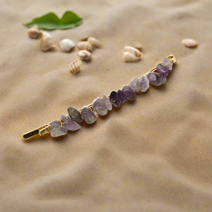 Natural Gemstone Hair Clip Amethyst