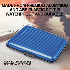 Aluminium Secure Card Wallet in various colours