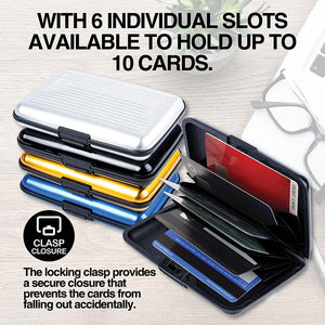 Aluminium Secure Card Wallet in various colours