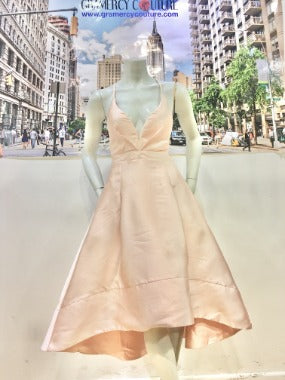 Ballerina Midi Formal Dress with Pockets in Pink